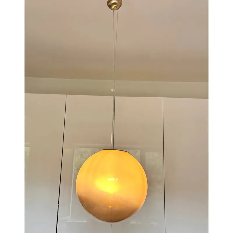 New Pamono Italian Pendant in Vanished Fume Murano Glass by Simoeng