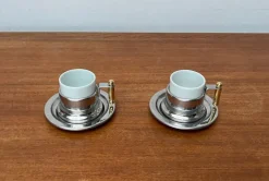 Pamono Italian Postmodern Kontessa Series Espresso Cups from Vev Vigano, 1980s, Set of 2><noscript><img width=