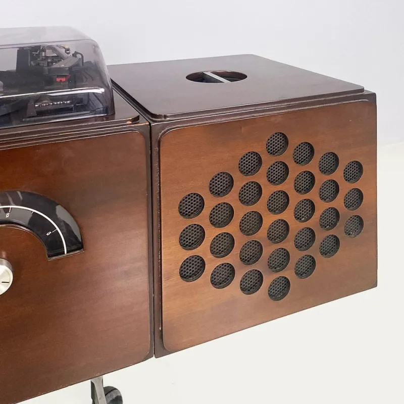 Pamono Italian Radiophonograph Rr126 and Record Player attributed to Castiglioni for Brionvega, 1960s> Electronics