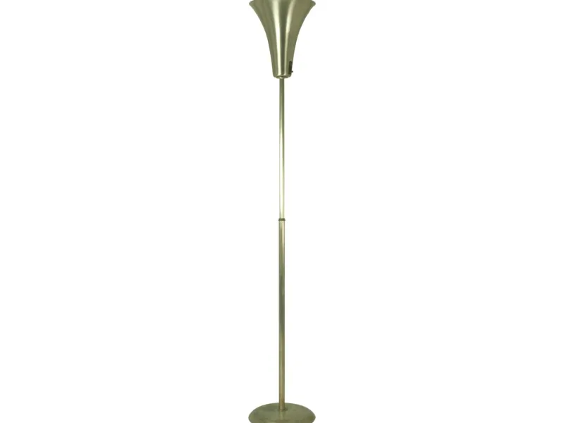 Pamono Italian Rationalist Nickel-Plated Metal and Aluminum Luminator Floor Lamp, 1940s> Floor Lamps