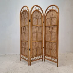 Outlet Pamono Italian Rattan and Wicker Room Divider, 1960s