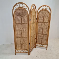 Outlet Pamono Italian Rattan and Wicker Room Divider, 1960s