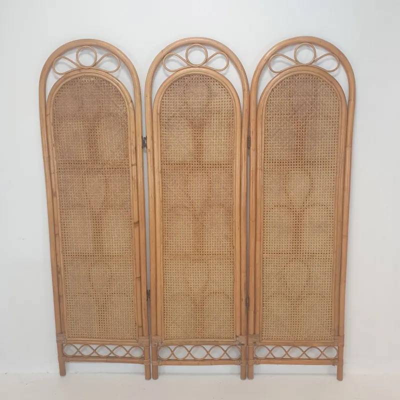 Pamono Italian Rattan and Wicker Room Divider, 1960s> Room Dividers & Screens