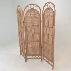 Pamono Italian Rattan and Wicker Room Divider, 1960s><noscript><img width=
