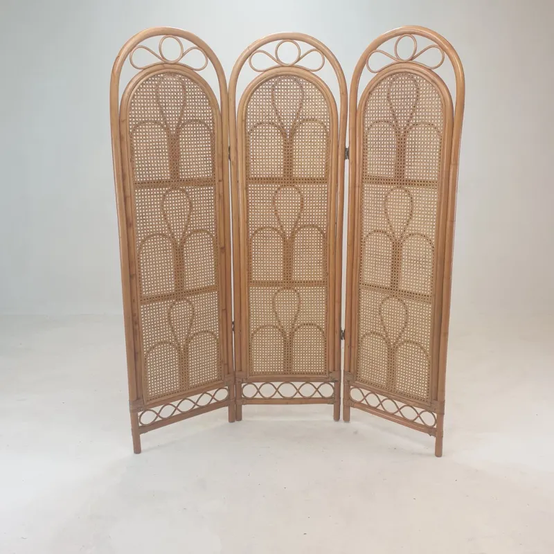 Pamono Italian Rattan and Wicker Room Divider, 1960s> Room Dividers & Screens