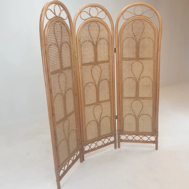 Pamono Italian Rattan and Wicker Room Divider, 1960s> Room Dividers & Screens