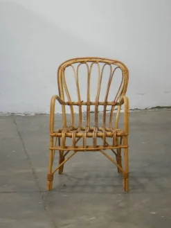 Outlet Pamono Italian Rattan Children's Chair, 1970s