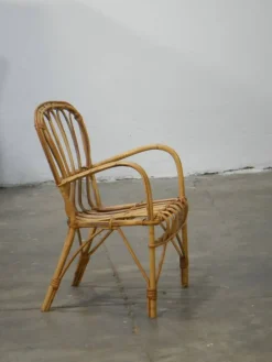 Outlet Pamono Italian Rattan Children's Chair, 1970s