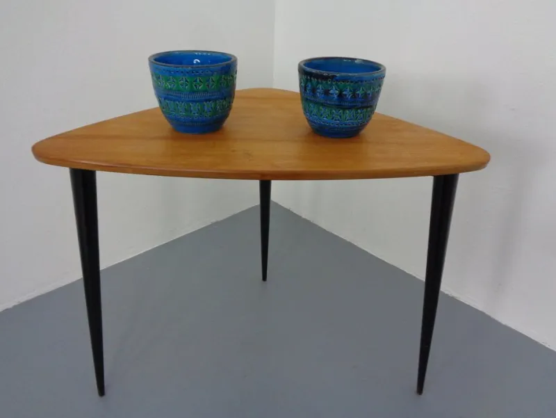 Online Pamono Italian Rimini Blue Ceramic Cachepots by Aldo Londi for Bitossi, 1960s, Set of 2