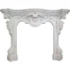Sale Pamono Italian Rococo Revival Statuary White Marble Fireplace Mantel, 1840