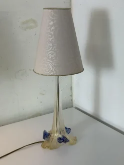 Hot Pamono Italian Romantic Murano Glass Table Lamps, 1980s, Set of 2