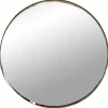 Clearance Pamono Italian Round Brass Wall Mirror, 1960s