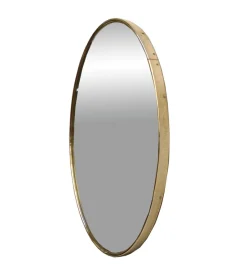 Clearance Pamono Italian Round Brass Wall Mirror, 1960s