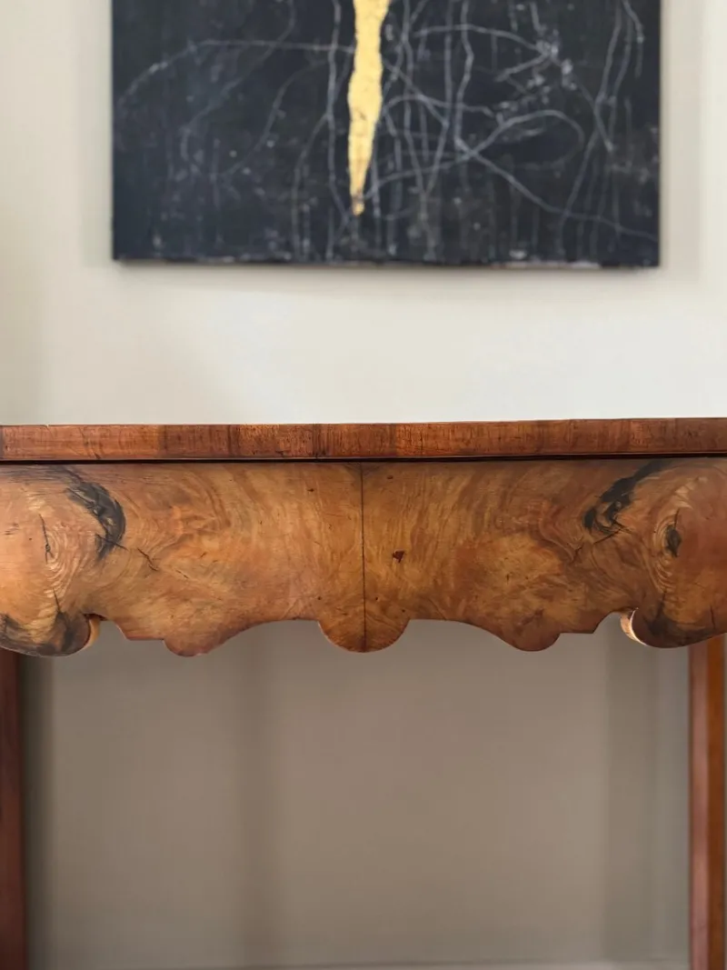 Clearance Pamono Italian Rustic Scalloped Console Table