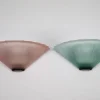 New Pamono Italian Sconces in Thick Pink and Green Murano Glass by De Majo, 1980s, Set of 2