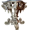 Pamono Italian Sculptural Silver Mecca Gilding Console Tables, Set of 2> Console Tables