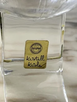 Discount Pamono Italian Seven-Piece Set in Crystal and Silver 800 by Taddei Sestini for Kristall Krisla, 1970, Set of 7