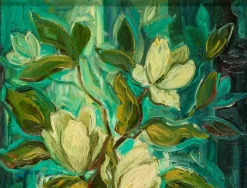 Discount Pamono Italian Signed Still Life with Flowers, 1950s