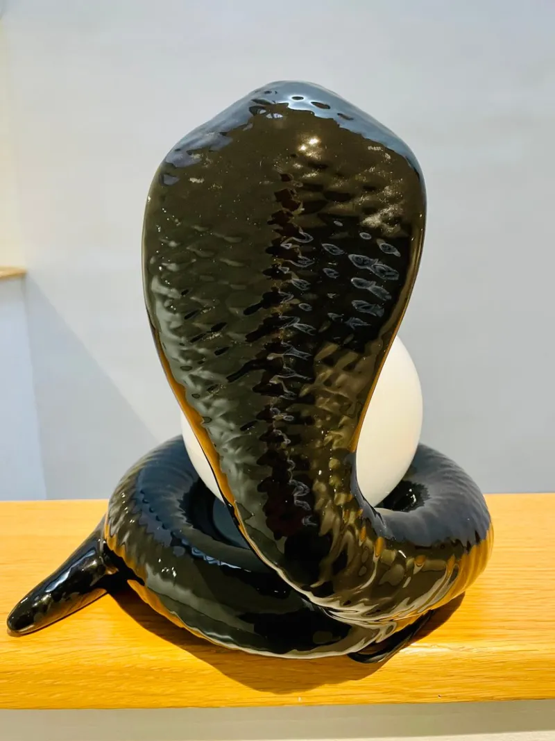 Clearance Pamono Italian Snake Cobra Lamp by Avobin, 1970s