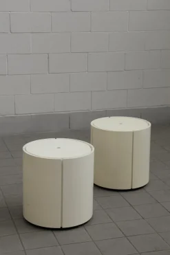 Online Pamono Italian Storage Bedside Tables, 1980s, Set of 2