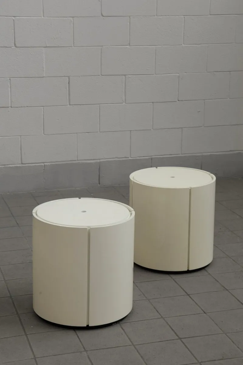 Online Pamono Italian Storage Bedside Tables, 1980s, Set of 2
