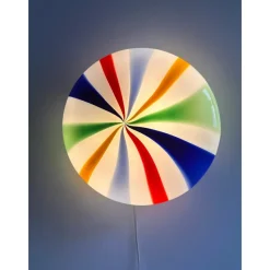 Pamono Italian Swirls Murano Glass Wall Sconce by Simoeng><noscript><img width=