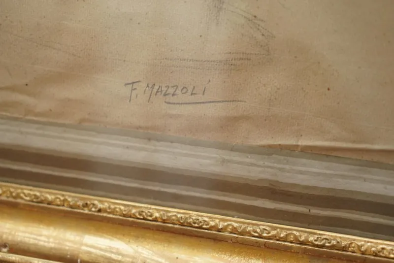 Pamono Italian 19th Century Sketches by F Mazzoli, Set of 4> Classical