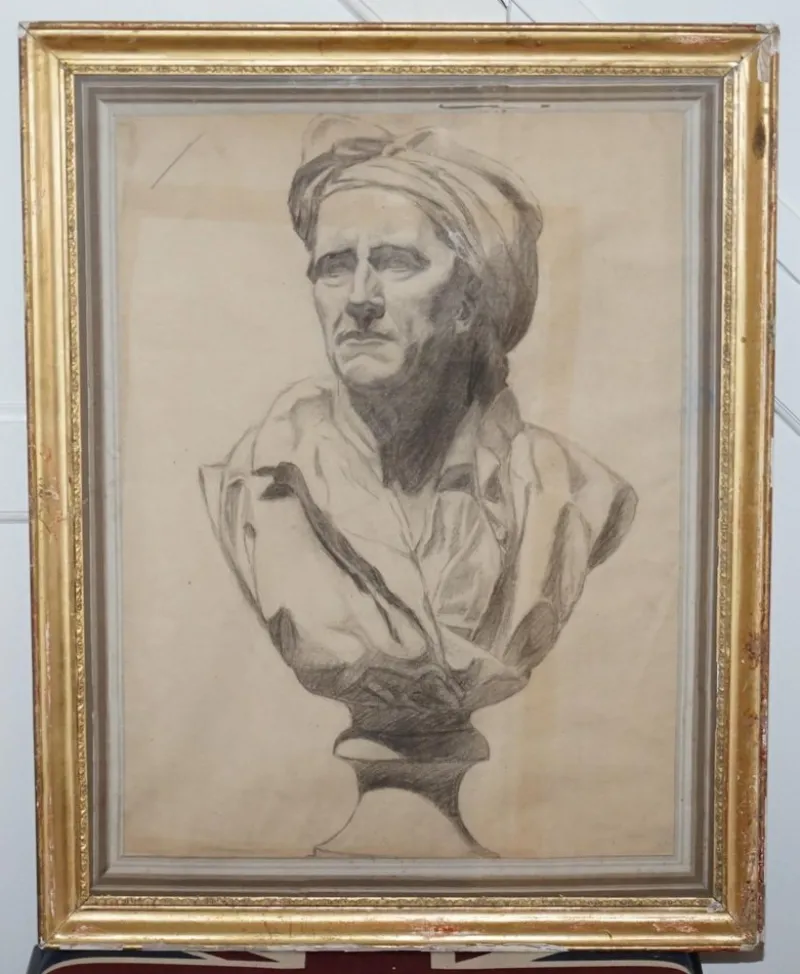 Pamono Italian 19th Century Sketches by F Mazzoli, Set of 4> Classical