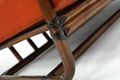 Pamono Italian Two-Seater Bamboo Lounge Sofa, 1960s><noscript><img width=