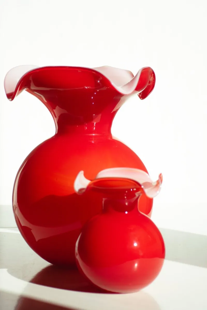 Pamono Italian Vases by Mariana Iskra for Ribes the Art of Glass, Set of 2> Tabletop