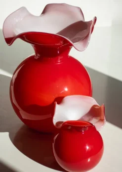 Pamono Italian Vases by Mariana Iskra for Ribes the Art of Glass, Set of 2><noscript><img width=