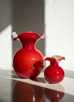 Pamono Italian Vases by Mariana Iskra for Ribes the Art of Glass, Set of 2><noscript><img width=