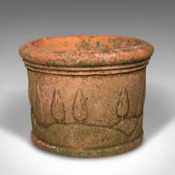 Pamono Italian Victorian Decorative Terracotta Jardinieres, 1890s, Set of 2><noscript><img width=
