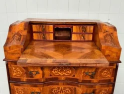 Pamono Italian Walnut Veneered Flap Desk, 1930s><noscript><img width=