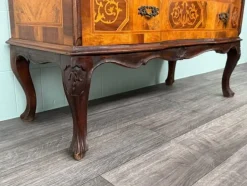 Pamono Italian Walnut Veneered Flap Desk, 1930s><noscript><img width=