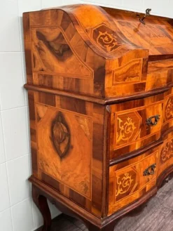 Pamono Italian Walnut Veneered Flap Desk, 1930s><noscript><img width=