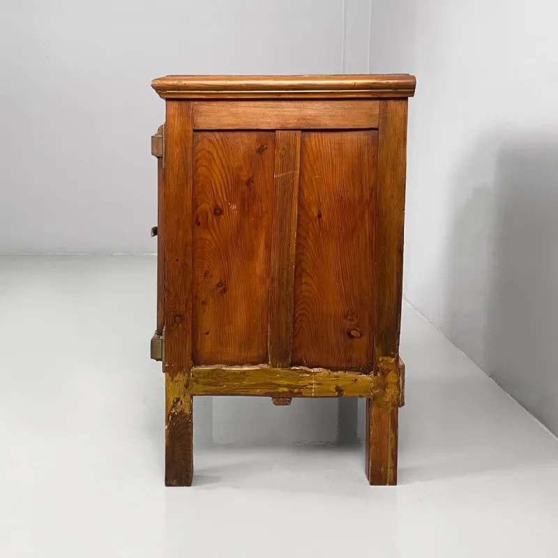 Pamono Italian Wood and Brass Ice Box, 1930s> Cabinets & Wardrobes