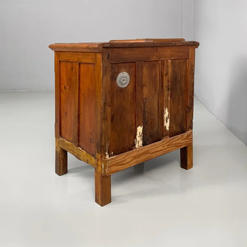 Pamono Italian Wood and Brass Ice Box, 1930s> Cabinets & Wardrobes