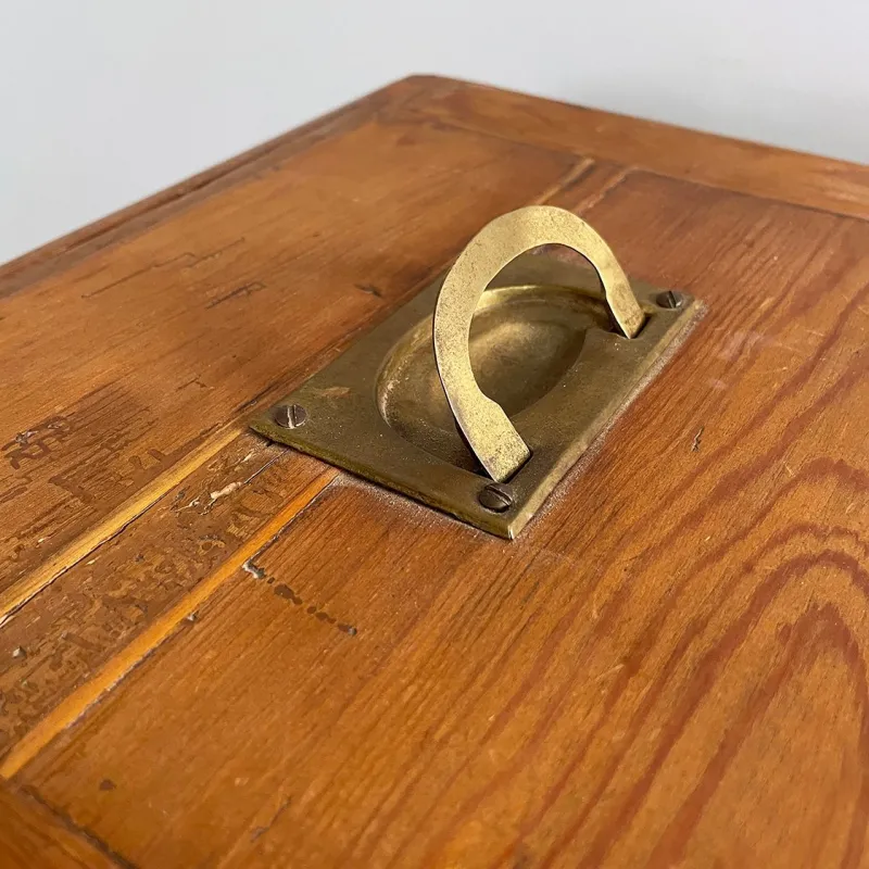 Pamono Italian Wood and Brass Ice Box, 1930s> Cabinets & Wardrobes