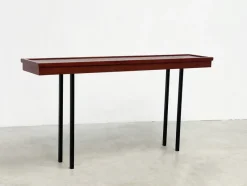 Best Pamono Italian Wood and Metal Console Table