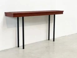 Best Pamono Italian Wood and Metal Console Table