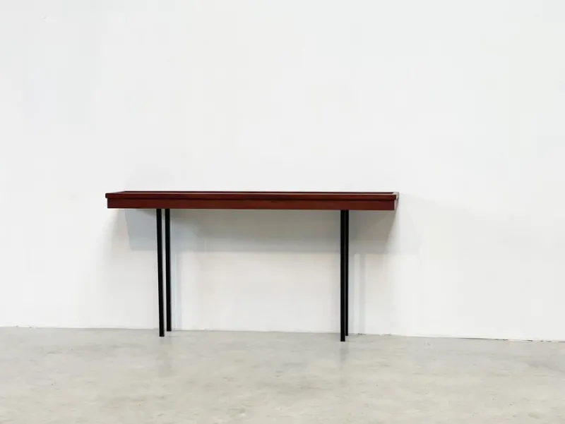 Best Pamono Italian Wood and Metal Console Table