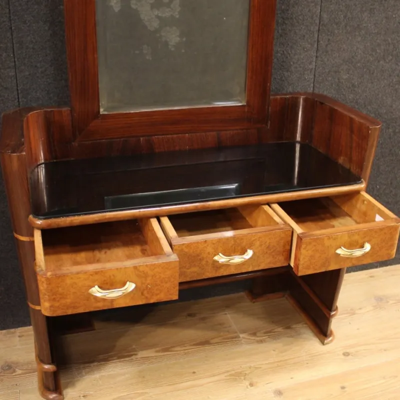Online Pamono Italian Wood Cheval Mirror, 1970s