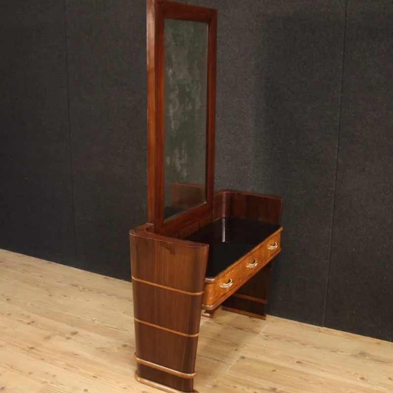 Online Pamono Italian Wood Cheval Mirror, 1970s