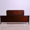 Pamono Italian Wooden Double Bed from Brembilla, Bergamo, 1950s-1960s> Beds & Bedroom Sets