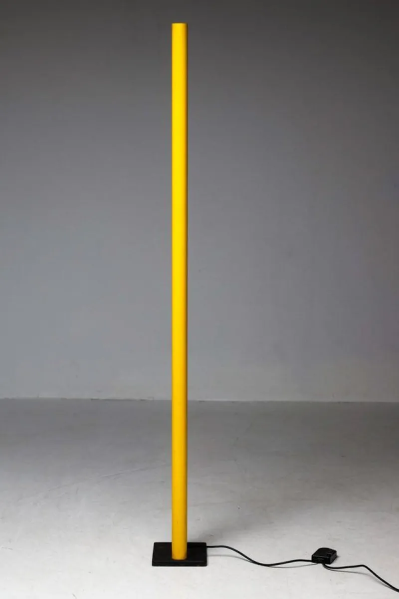 Pamono Italian Yellow Floor Lamp by Gianfranco Frattini, 1970s> Floor Lamps