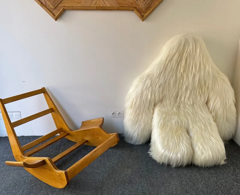 Pamono Italian Yeti Rocking Chair by Mario Scheichenbauer for Elam, 1970s> Rocking Chairs