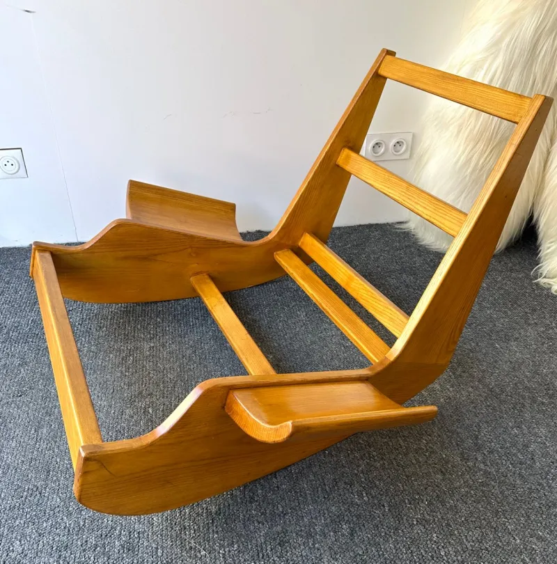 Pamono Italian Yeti Rocking Chair by Mario Scheichenbauer for Elam, 1970s> Rocking Chairs