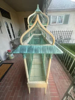 Sale Pamono Ivory & Copper Sculpted Birdcage Crafted by Eric Lansdown, 1990s