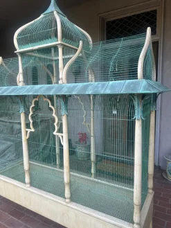 Sale Pamono Ivory & Copper Sculpted Birdcage Crafted by Eric Lansdown, 1990s